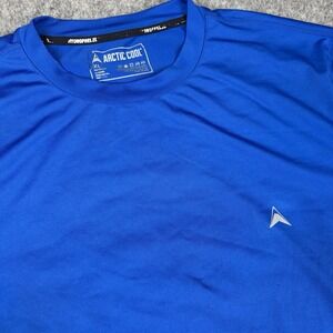 Arctic Cool Hydro Freeze Shirt Mens XL Blue Short Sleeve Stretch Athletic Gym